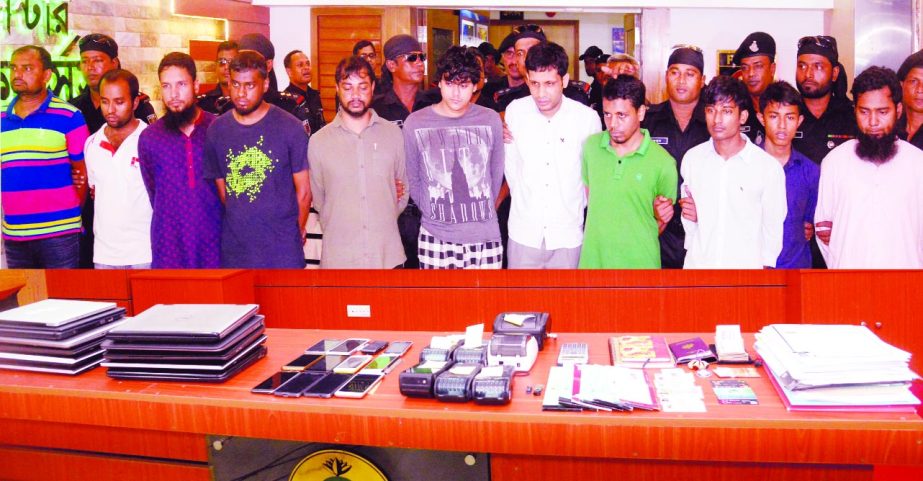 Members of Rapid Action Battalion (RAB) arrested eleven people from cityâ€™s different areas on Friday for providing financial assistance to militancy.