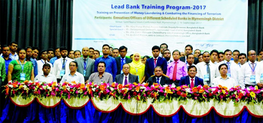 Abu Hena Mohd. Razee Hassan, Deputy Governor of Bangladesh Bank, inaugurating a day-long training programme on "Prevention of Money Laundering and Combating the Financing of Terrorism' for the officials of different scheduled banks operating in Mymensin