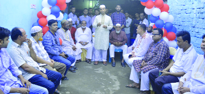 SYLHET: Saheed Mustafa, UNO, South Surma Upazila speaking at the inaugural programme of the first online new South Surma News 24.com as Chief Guest recently.
