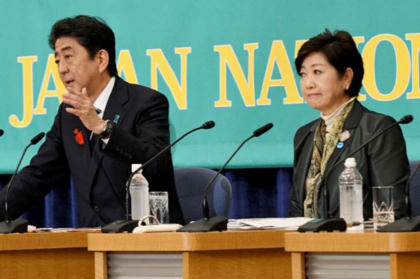 Japan's Prime Minister Shinzo Abe is facing an unexpected challenge from Tokyo Governor and head of the Party of Hope Yuriko Koike.