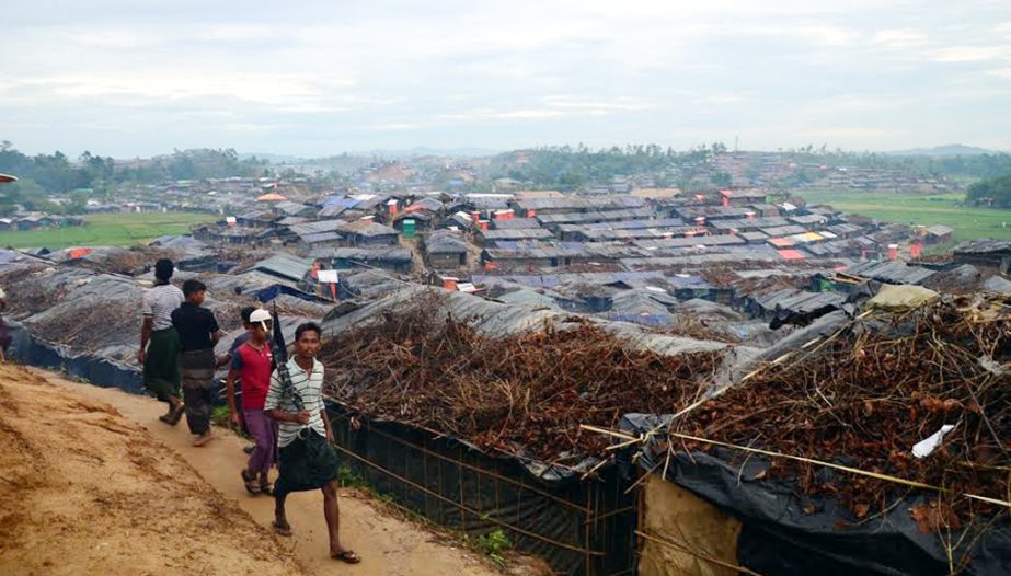 Major forest land in Ukhiya has been occupied by the Rohingya refugees as temporary sheds have been set up recently.