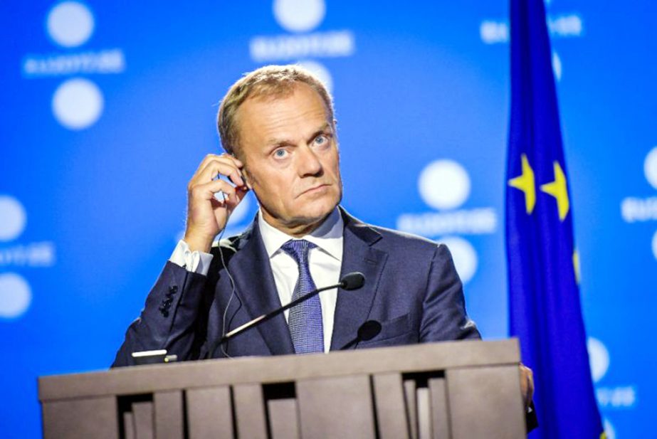 European Council President Donald Tusk stressed that the talks could take place among the current 28 members, including Britain, or just the 27 remaining countries "depending on the subject".