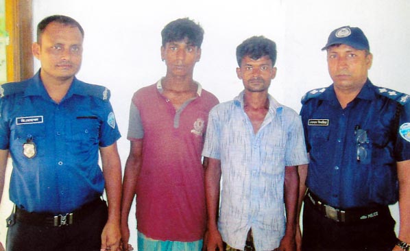 Satkania Than police arrested two Rohingyas from Karanihat area after treatment sent them to Cox's Bazar Rohingya Camp on Thursday.