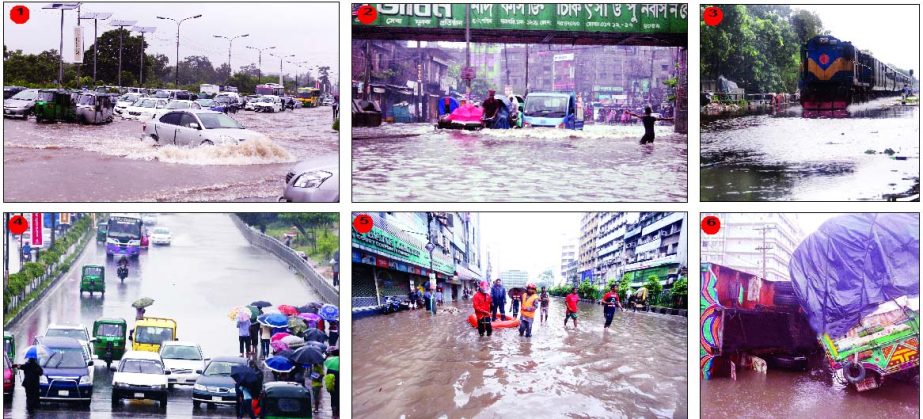 SNAPSHOTS ON FLOOD SITUATION IN CITY