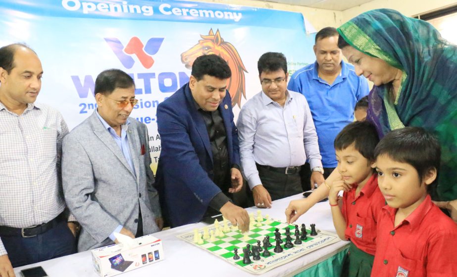 Operative Director (Head of Sports & Welfare Department) of Walton Group FM Iqbal Bin Anwar Dawn inaugurating the Walton Second Division Chess League at Bangladesh Chess Federation hall-room on Sunday.