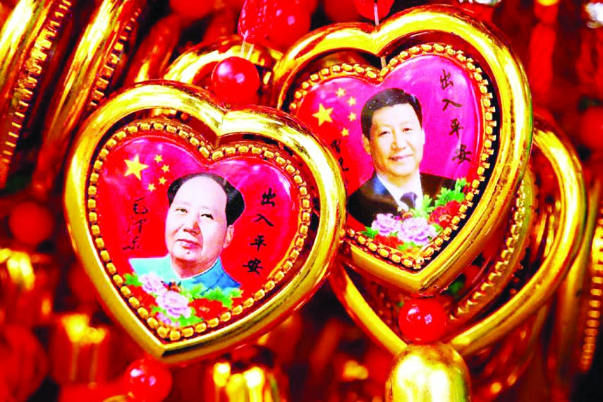 Mao Zedong and Xi Jinping are the only Chinese leaders to have their 'Thoughts' enshrined in the constitution. Internet photo