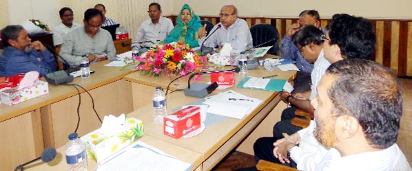 Abdullah Al- Mohsin Chowdhury, Additional Secretary, Ministry of Environment and Forest addressing a workshop at Chittagong on setting up of bamboo research and training centre at Domar Upazila in Nilphamari as Chief Guest yesterday.