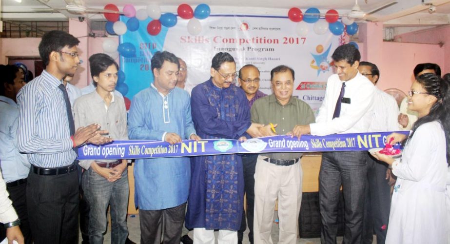 Prof Dr Saroj Kanti Singh Hazari,Vice Chancellor of BGC Trust University speaking at the Skill Competition Programme of National Institute of Technology (NIT) as Chief Guest recently. Among others, Reaz Hyder Chowdhur y ,President CUJ was present as key