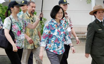 Taiwanese President Tsai Ing-wen's visit to the US is her second this year.