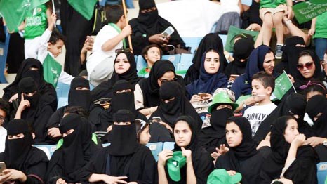There was a conservative backlash when women were allowed to celebrate National Day in a Riyadh stadium last month