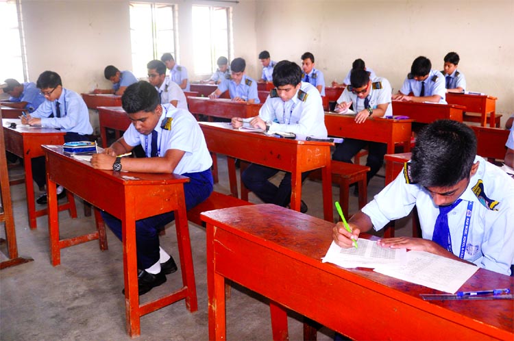 Junior School Certificate (JSC) and Junior Dakhil Certificate (JDC) examinations begin on Wednesday. This photo was taken from Motijheel Ideal School and College.