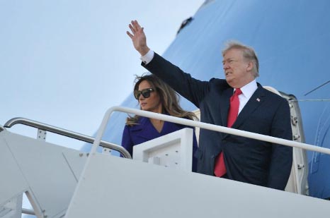 US President Donald Trump is due to arrive in South Korea on Tuesday, after first visiting Japan.