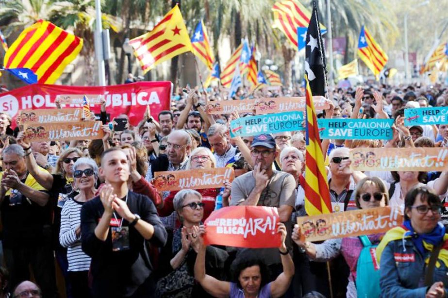 The Catalonia independence crisis has deeply divided Catalans and seen hundreds of businesses move their headquarters out of the wealthy region, home to 7.5 million people