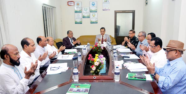 A view of the Syndicate meeting of the Hamdard University Bangladesh held on Monday.