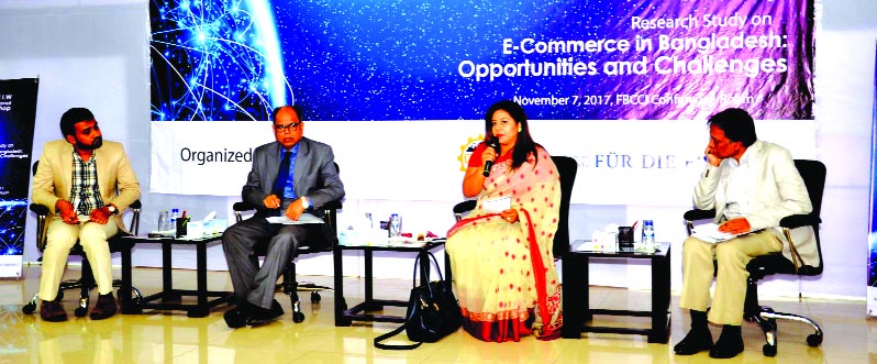 The Friedrich Naumann Foundation (FNF) and FBCCI jointly organized the Institutional Workshop in the city on Tuesday. Nuhin Khan, Project Director of the Economics Research Platform of North South University presented the research study on 'E-Commerce in