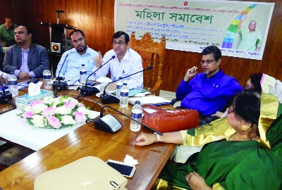 NARAIL: Information Secretary Martuza Ahmed addressing at the Women's gathering Narail Deputy Commissionerâ€™s Conference Room arranged by District Administration and District Information Office, Narail as Chief Guest on Wednesday.