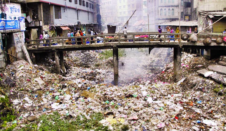 With an ill-motive to encroach the Suvaiddya canal, an influential quarter is dumping wastes, including polythene blocking the normal water flow that already causes water-stagnancy in the major part of Keraniganj area in the rainy season.