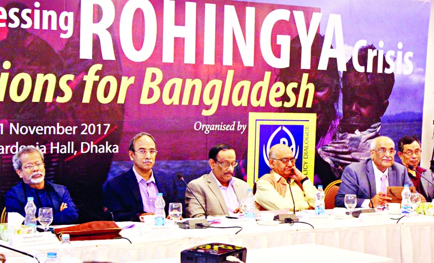 A seminar titled 'Rohingya Crisis: Options for Bangladesh', organized by Center for Policy Dialogue (CPD) was held at a city hotel on Saturday. Among others, Secretary for Ministry of Foreign Affairs Md Shahidul Haque was present on the occasion.