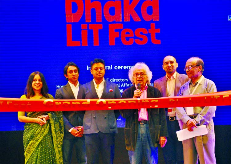 Syrian Poet Adonis attended the inaugural function of Dhaka Lit Fest-2017 at the Bangla Academy auditorium as chief guest on Thursday.