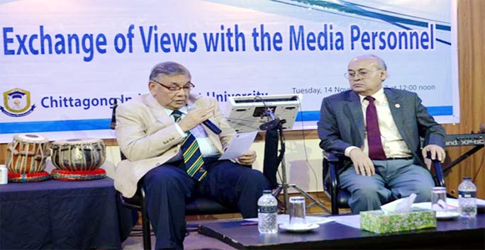 Trustee Board Chairman of Chittagong Independent University Towhid Samad attended an open discussion with media person working in Chittagong at Jamal Khan CIU Auditorium on Tuesday. Vice Chancellor of CIU Prof Dr. Mahfuzul Hoq Chowdhury presided over th