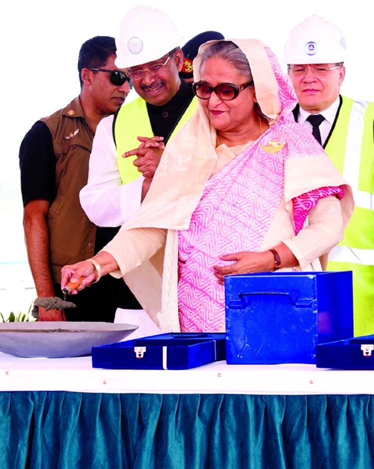 PM opens main construction work on Rooppur Power Plant.