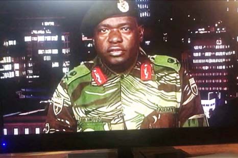 Sibusiso Moyo, the general who announced the military's coup on state television, has been named foreign minister