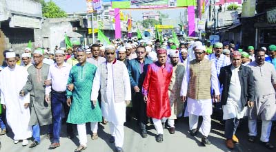DINAJPUR: Whip of Jatiya Sangsad Iqbalur Rahim MP led a rally marking the Eid-e- Miladunnabi on Saturday.