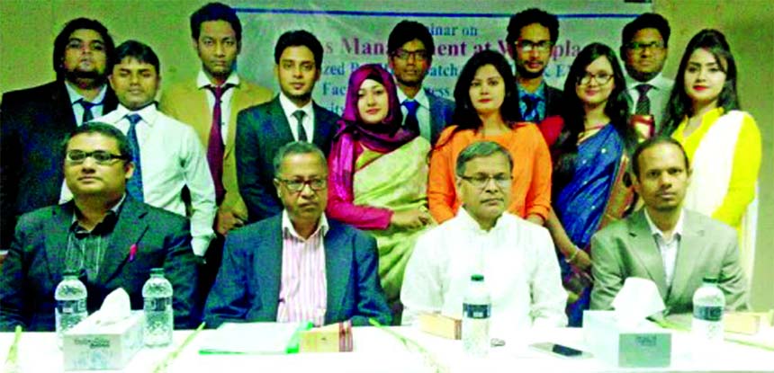 University of Development Alternative (UODA) organized a seminar on "Stress Management at Workplace" on Saturday. Pharmacist Mahbuba Sultana and Khairul delivered the welcome speech. Prof. Dr. Iffat Chowdhury (Registrar), Professor Dr. Abdullah Salim (D