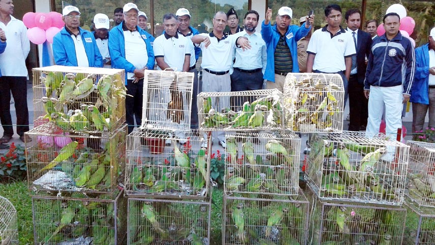 Divisional Forest Officer of Wild Life and Nature Prevention Division, Chittagong SM Golam Mowla along with Executive Magistrate Mohammed Anisur Rahman , RAB and Wildlife Crime Control Unit Dhaka Jointly conducted drive and rescued about 1445 birds i