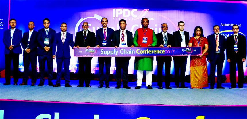 Mominul Islam, CEO of IPDC Finance Limited, inaugurating the 'Supply Chain Conference 2017' ceremony in association with International Supply Chain Education Alliance (ISCEA) at a city hotel on Saturday. Saifuddin M Khaled, Regional Operations Programme