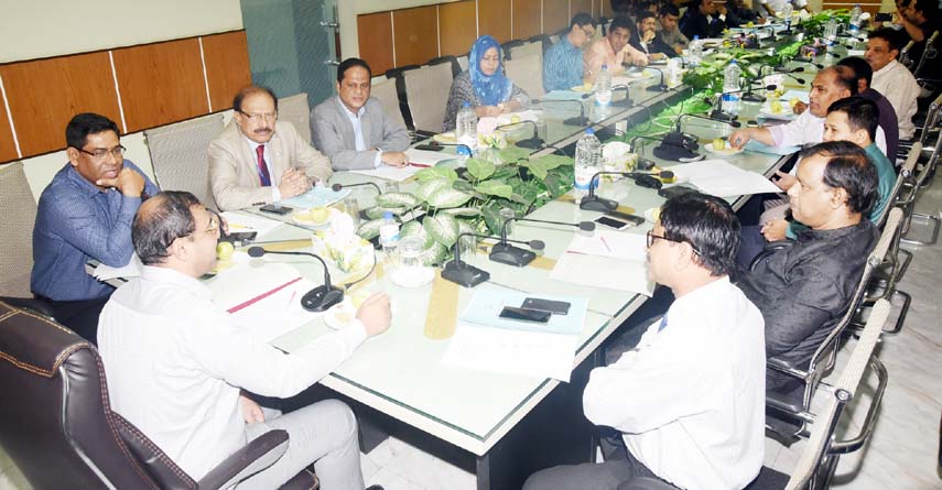 CCC Mayor A J M Nasir Uddin speaking at a meeting of City Development Coordination Committee( CDCC) at CCC Conference Room on Monday.