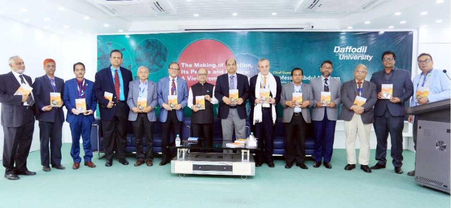 Prof Abdul Mannan, Chairman, University Grand Commission of Bangladesh (UGC) speaks on "The Making of a Nation, Its People and Politics: A View from the Sidelines'' on the celebration occasion of a book namely 'Nation, People and Politics' written by