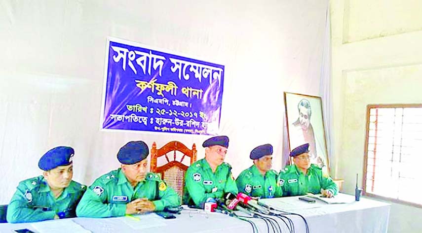 Senior officer of the Chittagong Metropolitan Police arranged a press briefing over rape of four women at a house in Karnaphuli on Monday.
