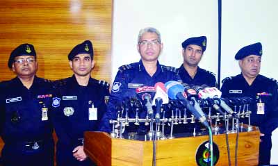 RAJSHAHI: RAB-5 arranged a press briefing after the arrest of four members of militant group from Puthia upazila in Rajshahi on TUesaday.