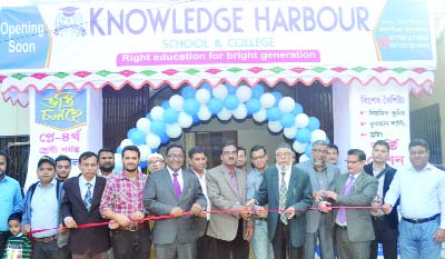 SYLHET: Prof Md Hayat -ul- Islam, Principal , Sylhet Government Mahila College inaugurating Knowledge Harbour School and College at Sylhet city recently.