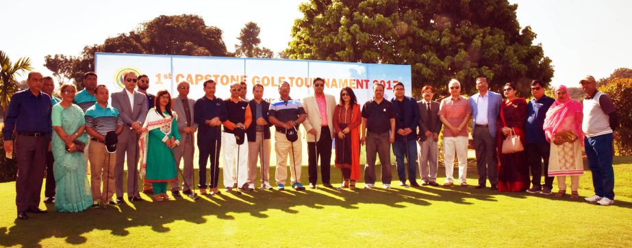The 1st Capstone Golf Tournament-2017" was held in Kurmitola Golf Club (KGC) on Friday. Commandant of National Defence College (NDC), Lieutenant General Chowdhury Hasan Sarwardy, BB, SBP, BSP, ndc, psc, PhD along with Capstone Alumni inaugurated the tour