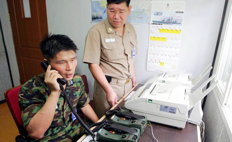 In 2005, North and South Korea tested a hotline aimed at helping avoid naval confrontations.