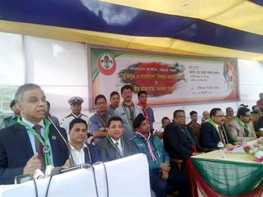 Md Abul Kalam Azad, Chief Coordinator of SDGs, Prime Minister Secretariat and President of Bangladesh Scouts attended as Chief Guest at a discussion meeting and reception of freedom fighters organize by Bangladesh Scout, Chittagong Chapter at CRB Sir