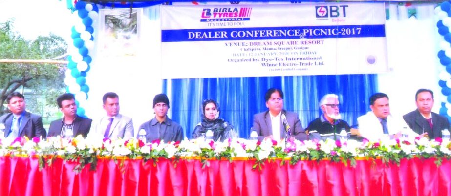 Birla Tyres and BT Battery Dealers' Conference and Picnic-2017 was held in Dream Square Resort', Mauna in Gazipur on Friday last. Md. Motaher Hussain (CIP-Tax), Proprietor of Dye-Tex International (Sole Distributor of Birla Tyres) and Managing Director