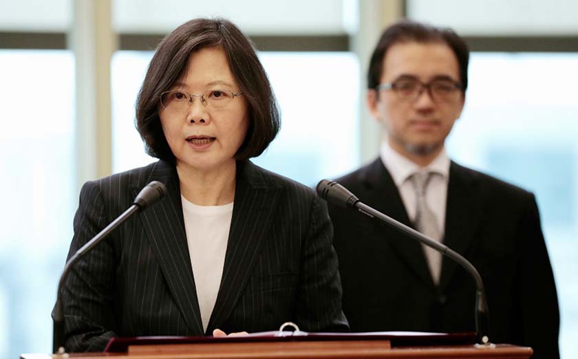 China suspects Tsai wants to push for formal independence though she has said she wants to maintain the status quo.
