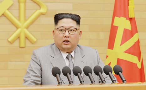 The announcement said Koreans should wage an energetic drive to defuse the military tension