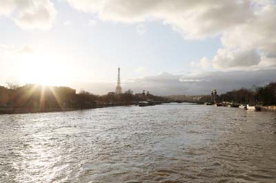 With Paris on high alert as the swollen Seine continues to creep higher, some residents of the city's outskirts are forced to travel by boat .