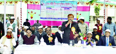 RAMPAL (Bagerhat): Sheikh Md Abu Said, Chairman, Rampal Upazila speaking at the inaugural programme of the annual sports and cultural competition of Rampal College on Thursday.