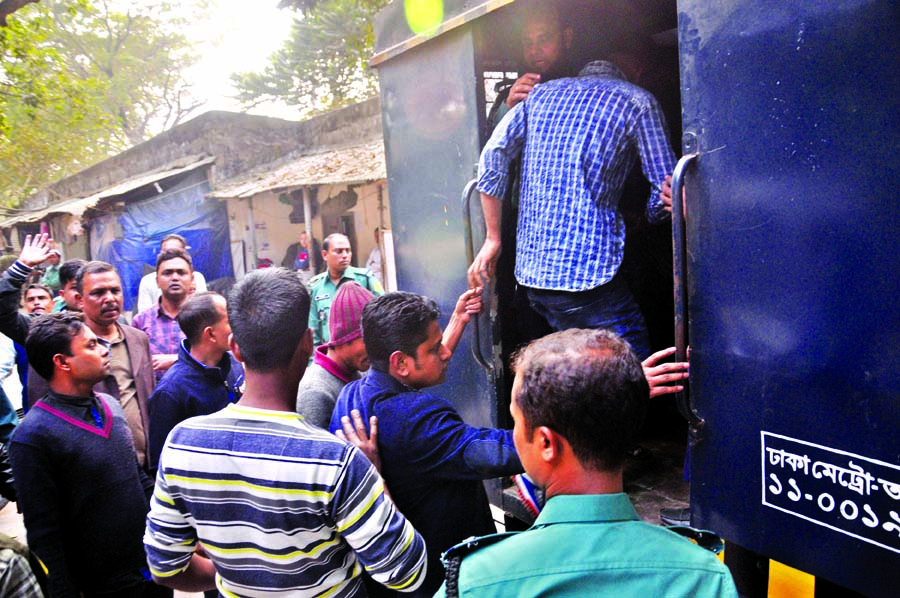 Mass arrests of BNP activists across the country ahead of the verdict of Begum Khaleda Zia's graft cases on February 8. This photo was taken from Shahbagh area on Wednesday.