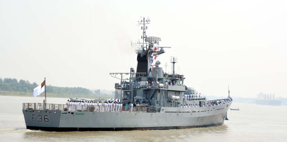 Bangladesh Navy warship Dolashari left for India yeserday to attend MILAN-2018 Exercise