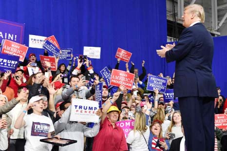 US President Donald Trump told supporters at the Make America Great Again Rally that his reducing the North Korean nuclear threat helped save the Winter Olympics last month in South Korea.