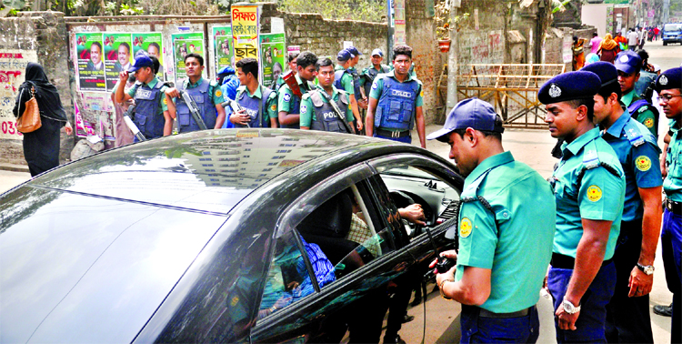 Local residents, traders and buyers as well facing difficulties for easy movement in a particular area as strict security measures being taken on some streets soon after BNP Chairperson Khaleda Zia sent to old Central Jail and also set up special makeshif