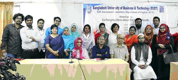 Participants are seen at a pose for photo after a workshop on survey ideas held at Bangladesh University of Business and Technology on last Wednesday.