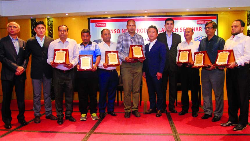 "SANTACRUZ Auto Air-Conditioning", an authorized distributor of "DENSO" Japan in Bangladesh jointly organized "DENSO NEW PRODUCT LAUNCH SEMINAR" at a city hotel recently. DENSO Vice President Kimihiko Osumi as chief guest, marketing manager of Denso