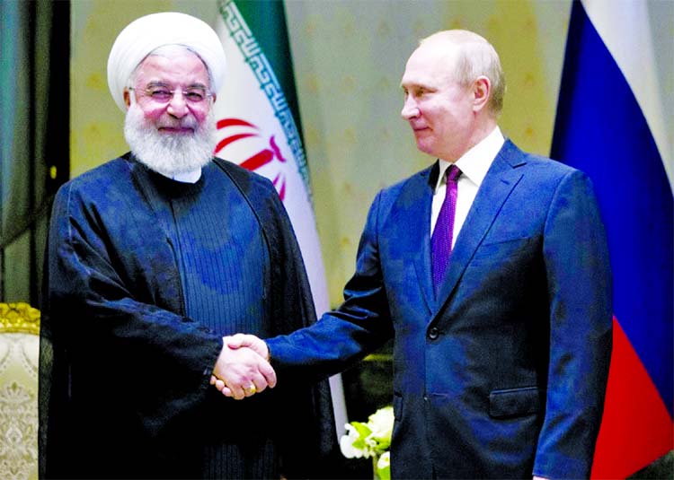 Rouhani and Putin were in Ankara for the summit with Erdogan.